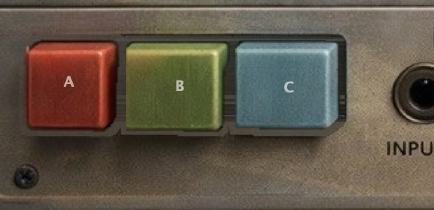 Клавиши A, B, C